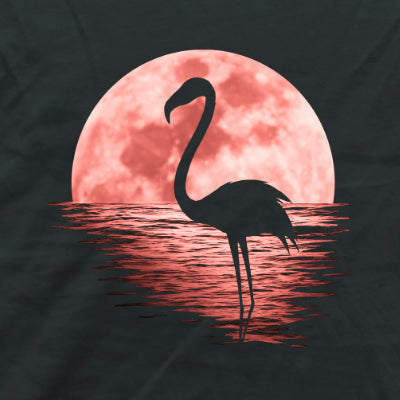 Rosa Vollmond Flamingo