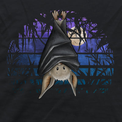 Fledermaus in blauer Nacht