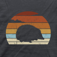 Retro Igel Silhouette im Sonnenuntergang