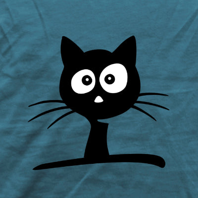 Lustige schwarze Katze