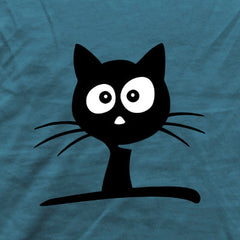 Lustige schwarze Katze