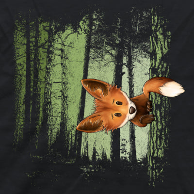 Fuchs im Zwielicht-Wald