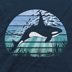 Retro Tiefsee Schwertwal Orca
