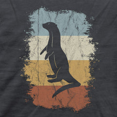 Retro Otter Fischotter Silhouette