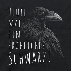 fröhlicher schwarzer Rabe