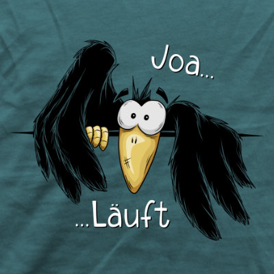 Joa Läuft Krähe gechillter Rabe