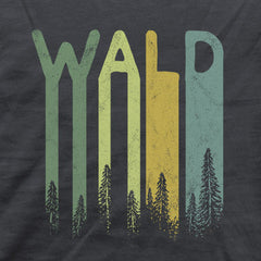 Wald Retro Forst Schriftzug