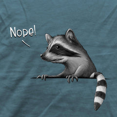 Nope! Frecher verwegener Waschbär