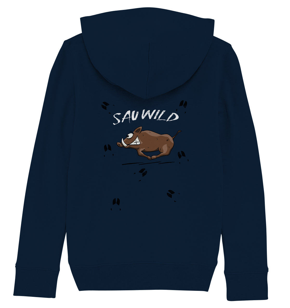 Sauwild wilde Sau | Wildschwein Keiler - Kids Organic Hoodie