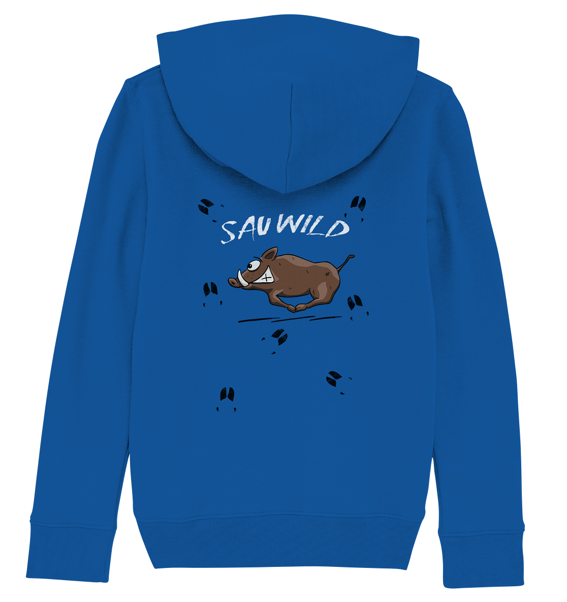 Sauwild wilde Sau | Wildschwein Keiler - Kids Organic Hoodie
