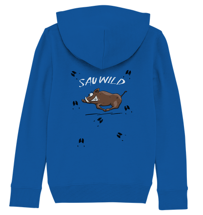 Sauwild wilde Sau | Wildschwein Keiler - Kids Organic Hoodie