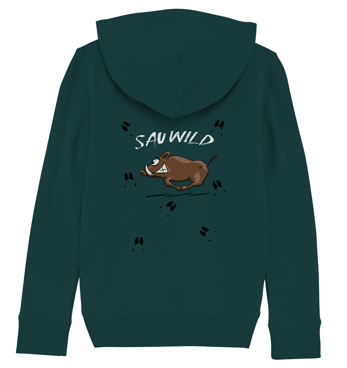 Sauwild wilde Sau | Wildschwein Keiler - Kids Organic Hoodie