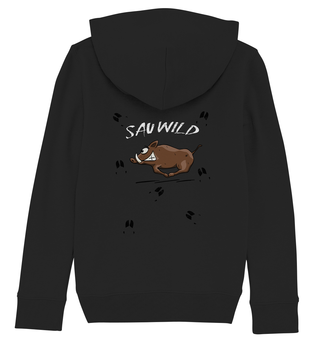 Sauwild wilde Sau | Wildschwein Keiler - Kids Organic Hoodie