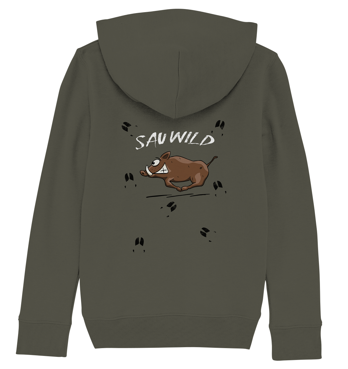Sauwild wilde Sau | Wildschwein Keiler - Kids Organic Hoodie