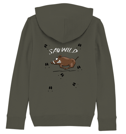 Sauwild wilde Sau | Wildschwein Keiler - Kids Organic Hoodie