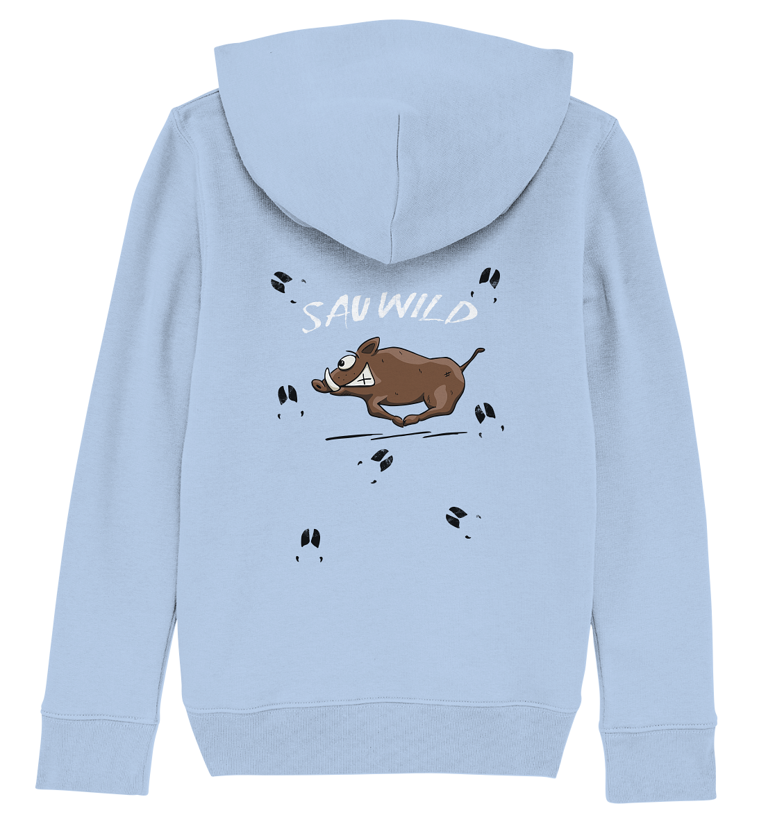 Sauwild wilde Sau | Wildschwein Keiler - Kids Organic Hoodie