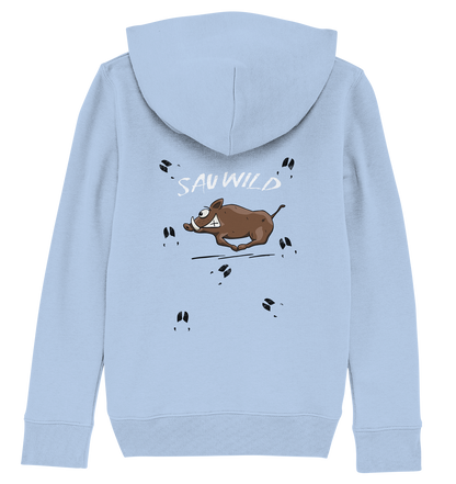 Sauwild wilde Sau | Wildschwein Keiler - Kids Organic Hoodie