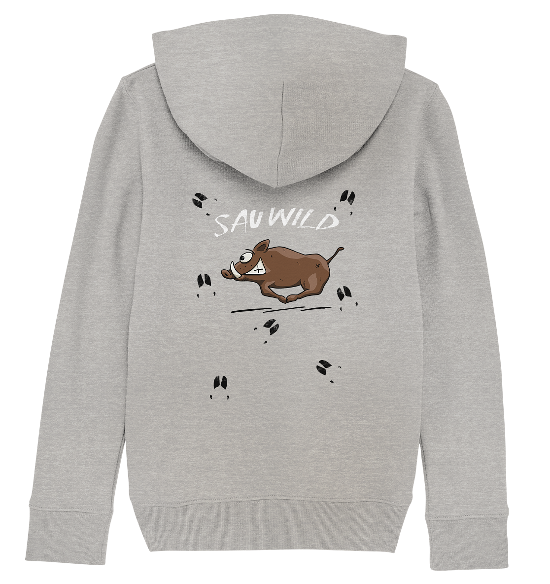 Sauwild wilde Sau | Wildschwein Keiler - Kids Organic Hoodie