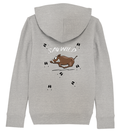 Sauwild wilde Sau | Wildschwein Keiler - Kids Organic Hoodie