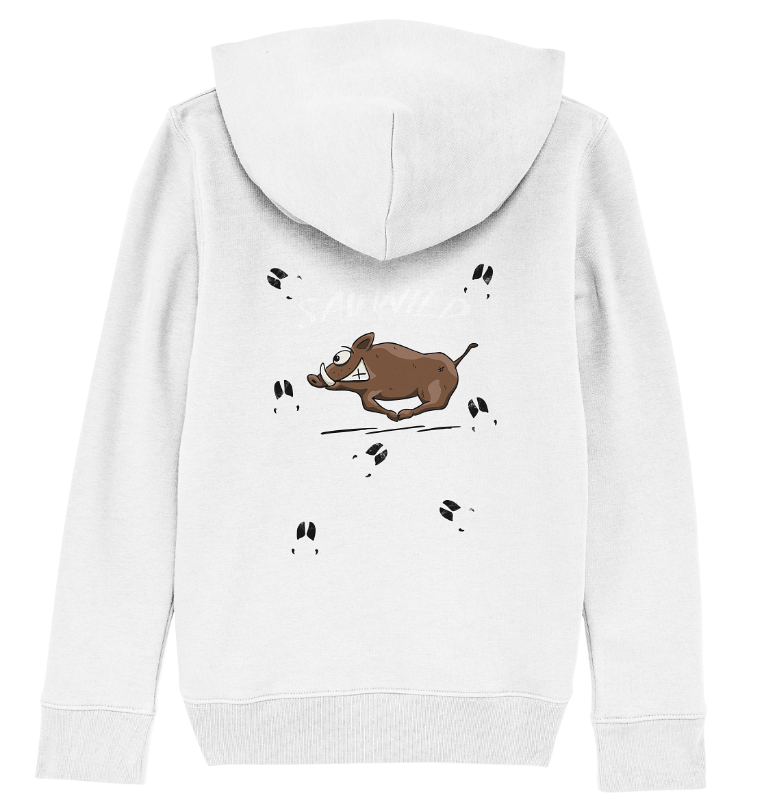 Sauwild wilde Sau | Wildschwein Keiler - Kids Organic Hoodie