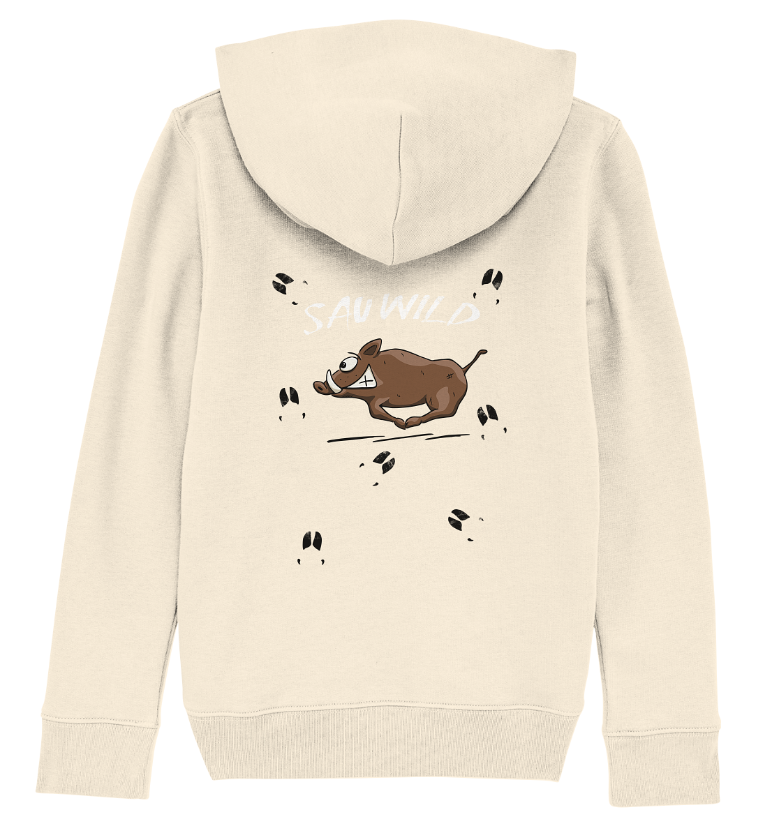 Sauwild wilde Sau | Wildschwein Keiler - Kids Organic Hoodie