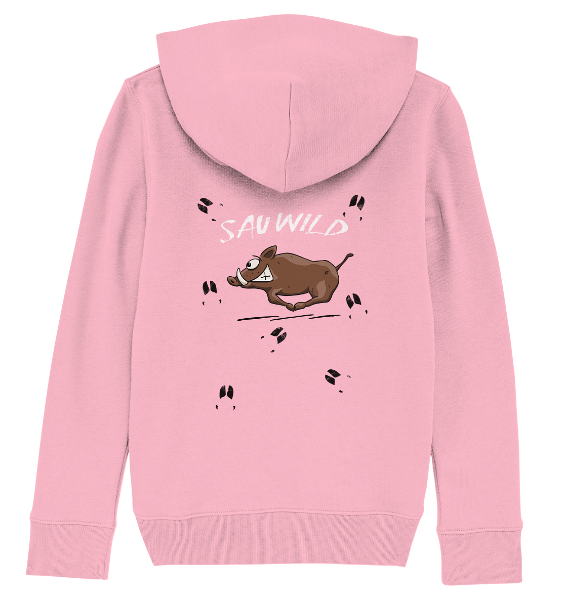 Sauwild wilde Sau | Wildschwein Keiler - Kids Organic Hoodie