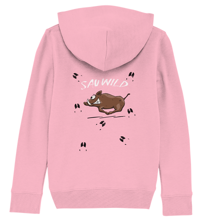Sauwild wilde Sau | Wildschwein Keiler - Kids Organic Hoodie