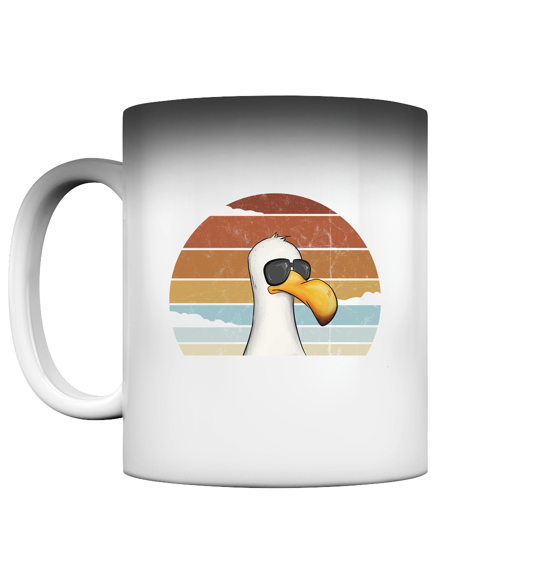 Cool lässige Retro Möwe - Magic Mug
