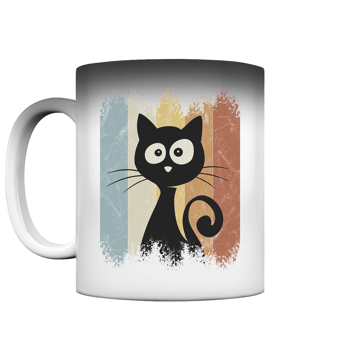 Retro Katze Silhouette - Magic Mug