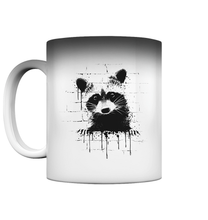 Funky Street Art Waschbär - Magic Mug