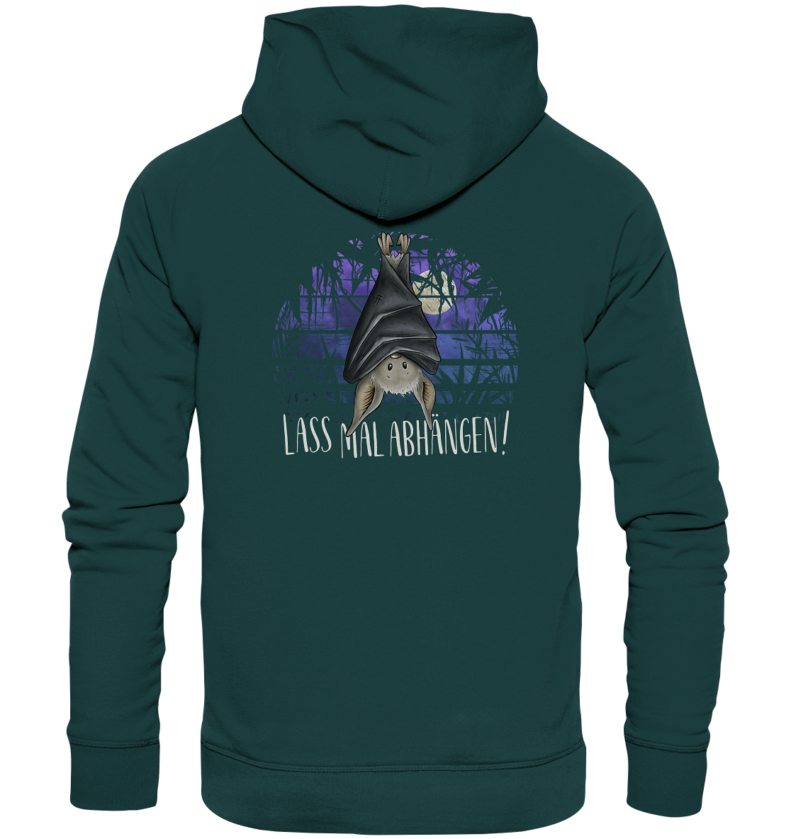 Lass mal abhängen Fledermaus - Organic Hoodie