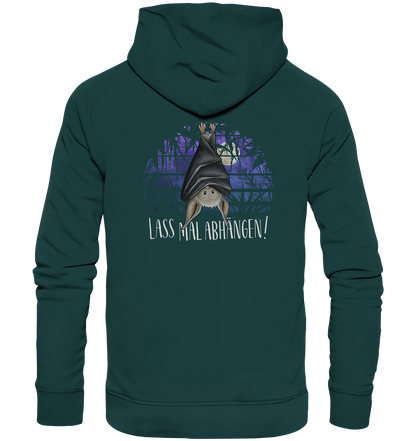 Lass mal abhängen Fledermaus - Organic Hoodie