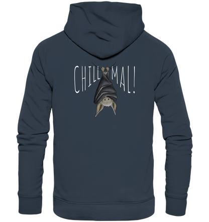Chill Mal gemütliche Fledermaus - Organic Hoodie