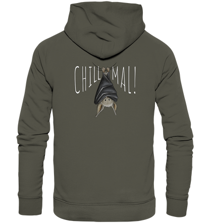 Chill Mal gemütliche Fledermaus - Organic Hoodie