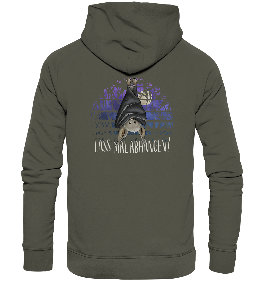 Lass mal abhängen Fledermaus - Organic Hoodie