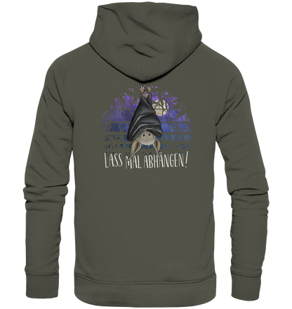 Lass mal abhängen Fledermaus - Organic Hoodie