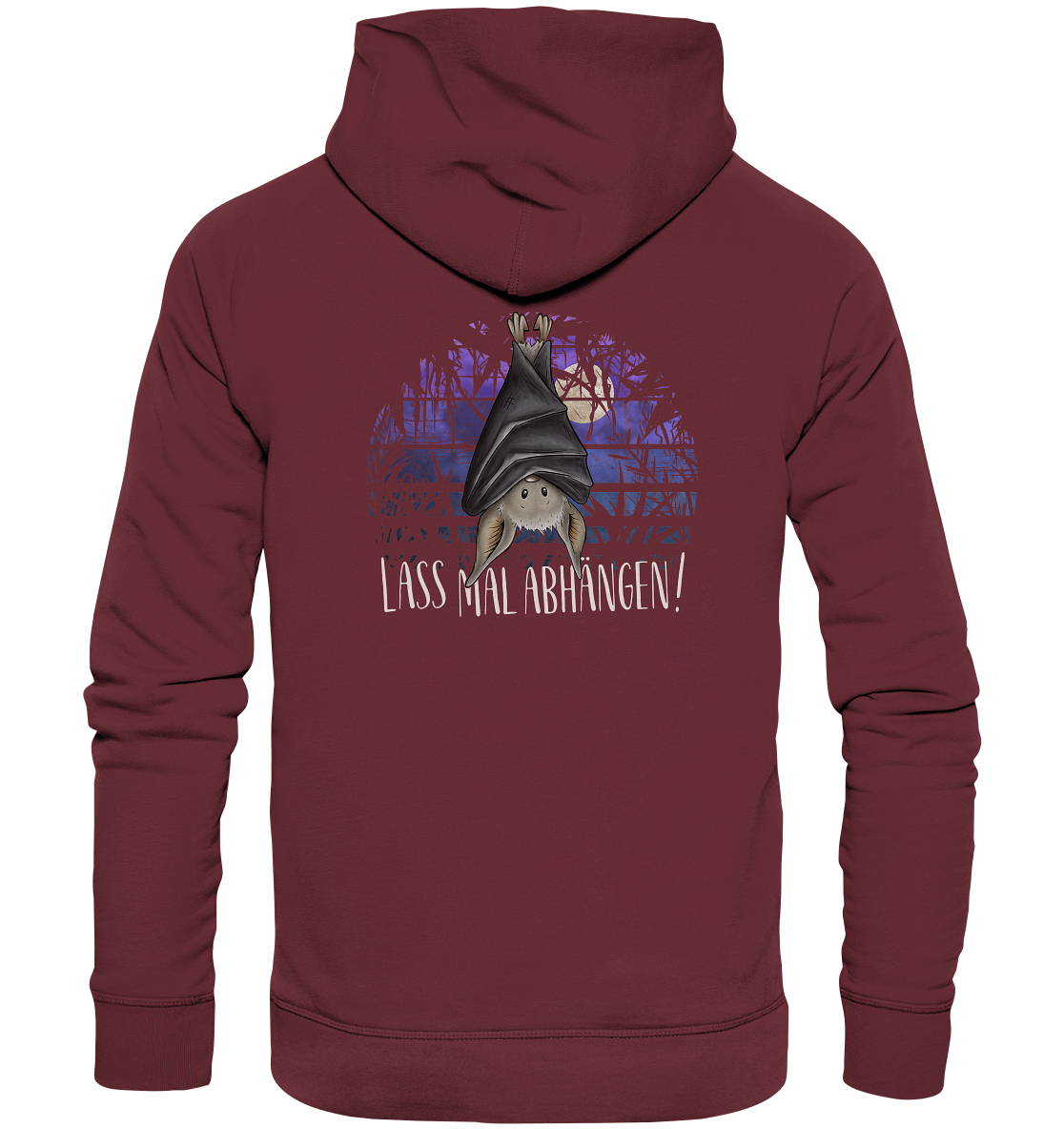 Lass mal abhängen Fledermaus - Organic Hoodie
