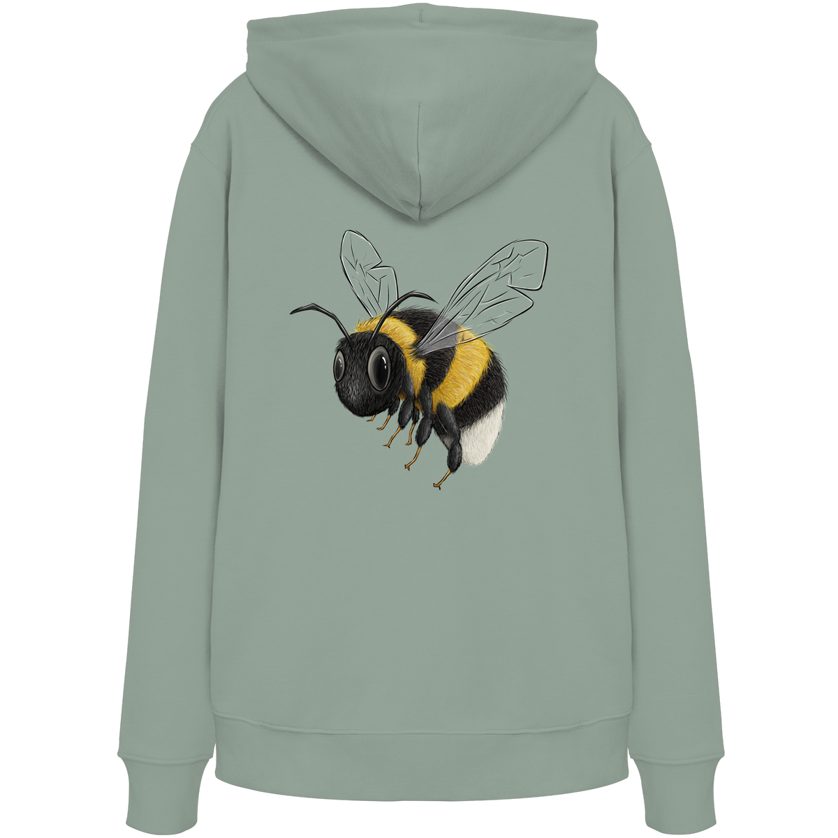 Kleine brummige Hummel Illustration - Organic Hoodie