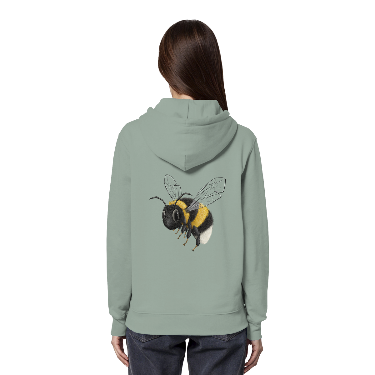 Kleine brummige Hummel Illustration - Organic Hoodie