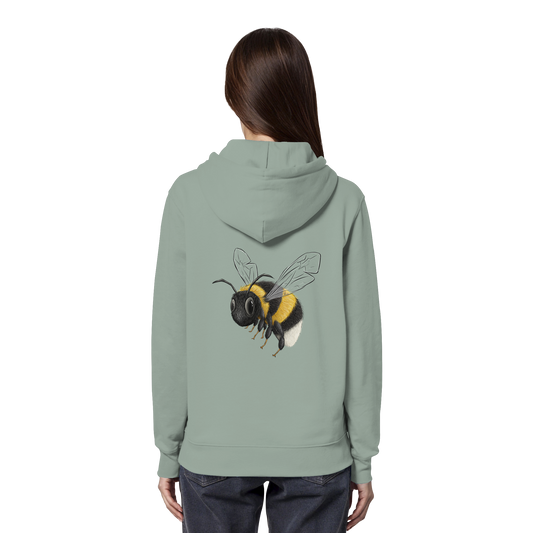 Kleine brummige Hummel Illustration - Organic Hoodie