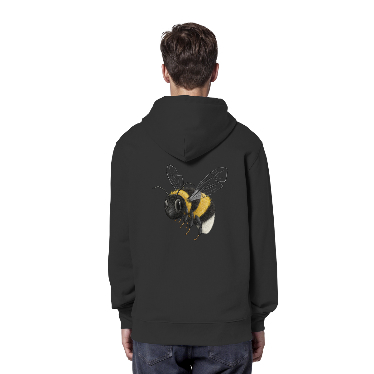 Kleine brummige Hummel Illustration - Organic Hoodie