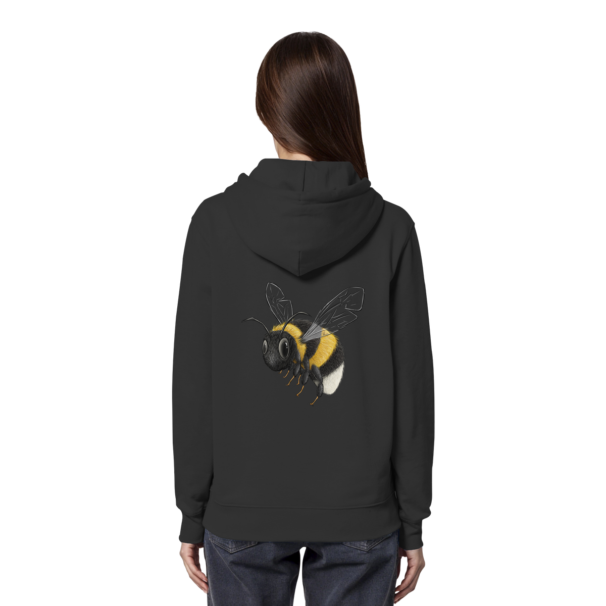 Kleine brummige Hummel Illustration - Organic Hoodie