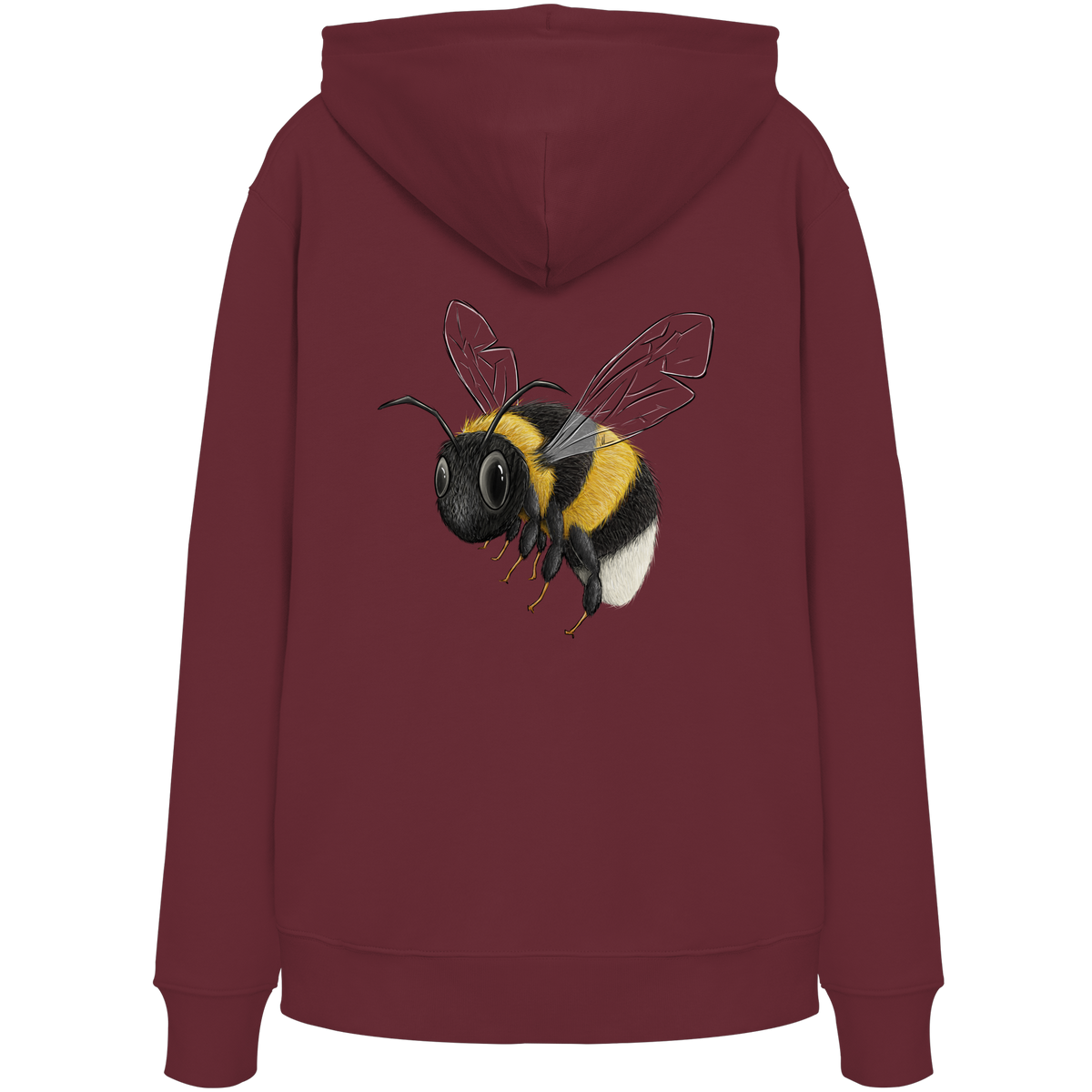 Kleine brummige Hummel Illustration - Organic Hoodie