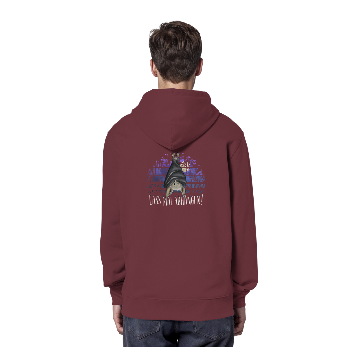 Lass mal abhängen Fledermaus - Organic Hoodie