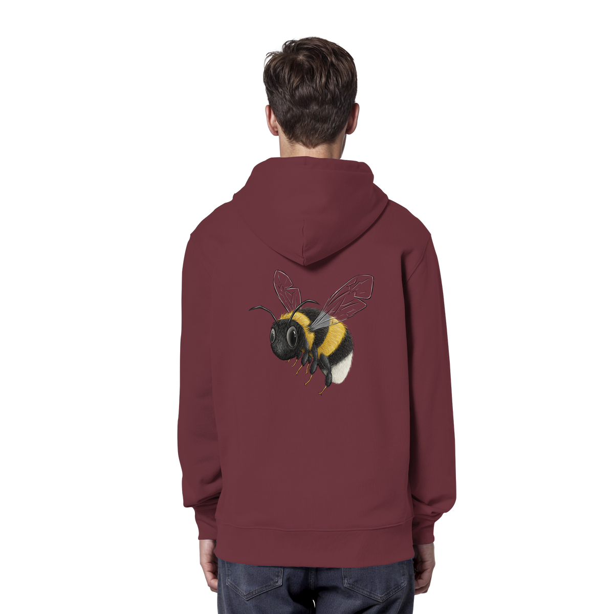 Kleine brummige Hummel Illustration - Organic Hoodie