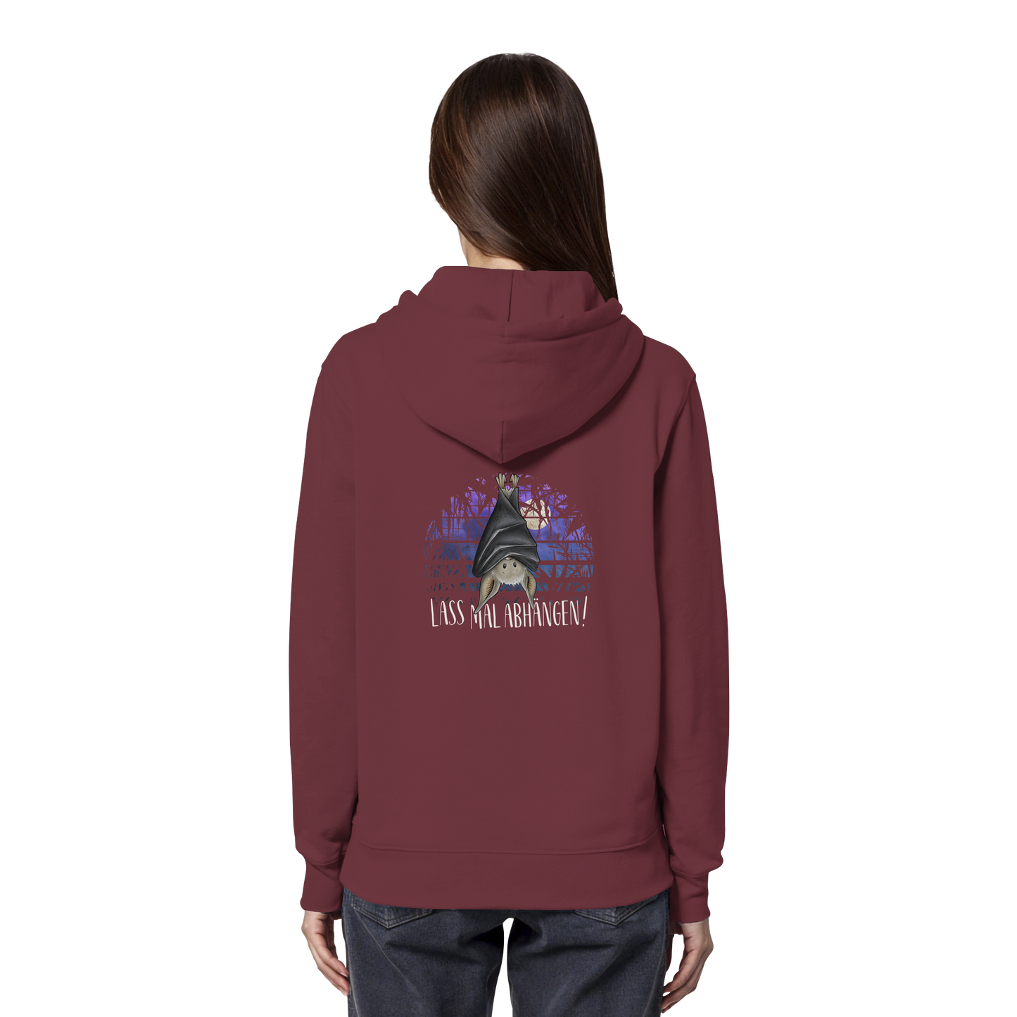 Lass mal abhängen Fledermaus - Organic Hoodie
