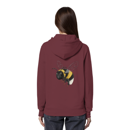 Kleine brummige Hummel Illustration - Organic Hoodie
