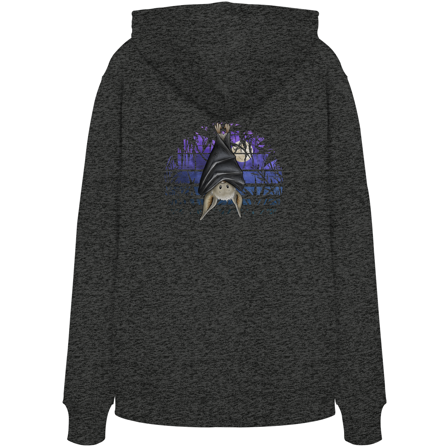Fledermaus in blauer Nacht - Organic Hoodie