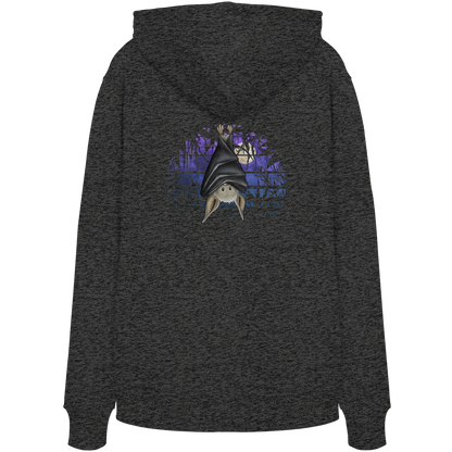 Fledermaus in blauer Nacht - Organic Hoodie