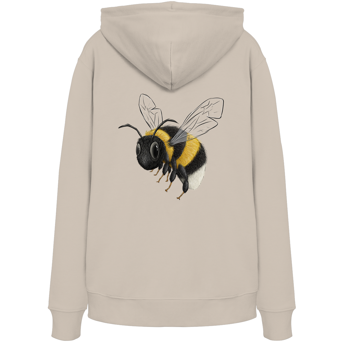 Kleine brummige Hummel Illustration - Organic Hoodie